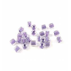 Miyuki cube metallic violet colorlined